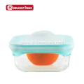 Customized Glass Food Container with Silicone Lid